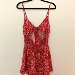 Floral printed romper